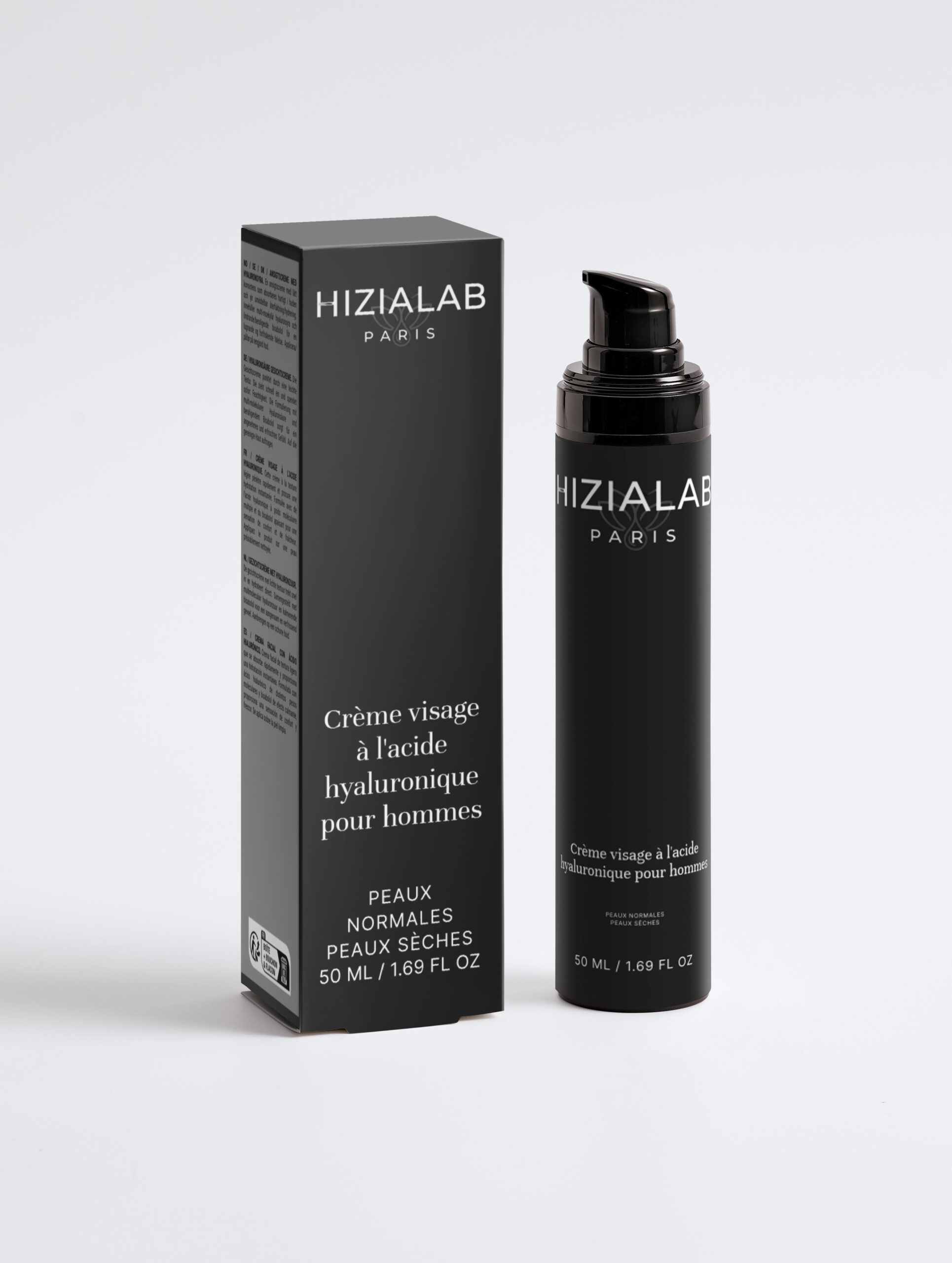crème visage à l'acide hyaluronique pour hommes