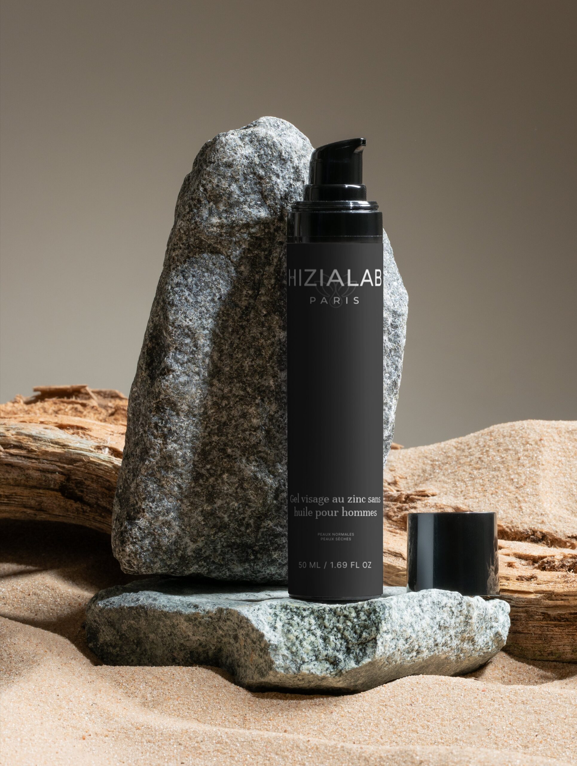 gel visage au zinc sans huile pour hommes