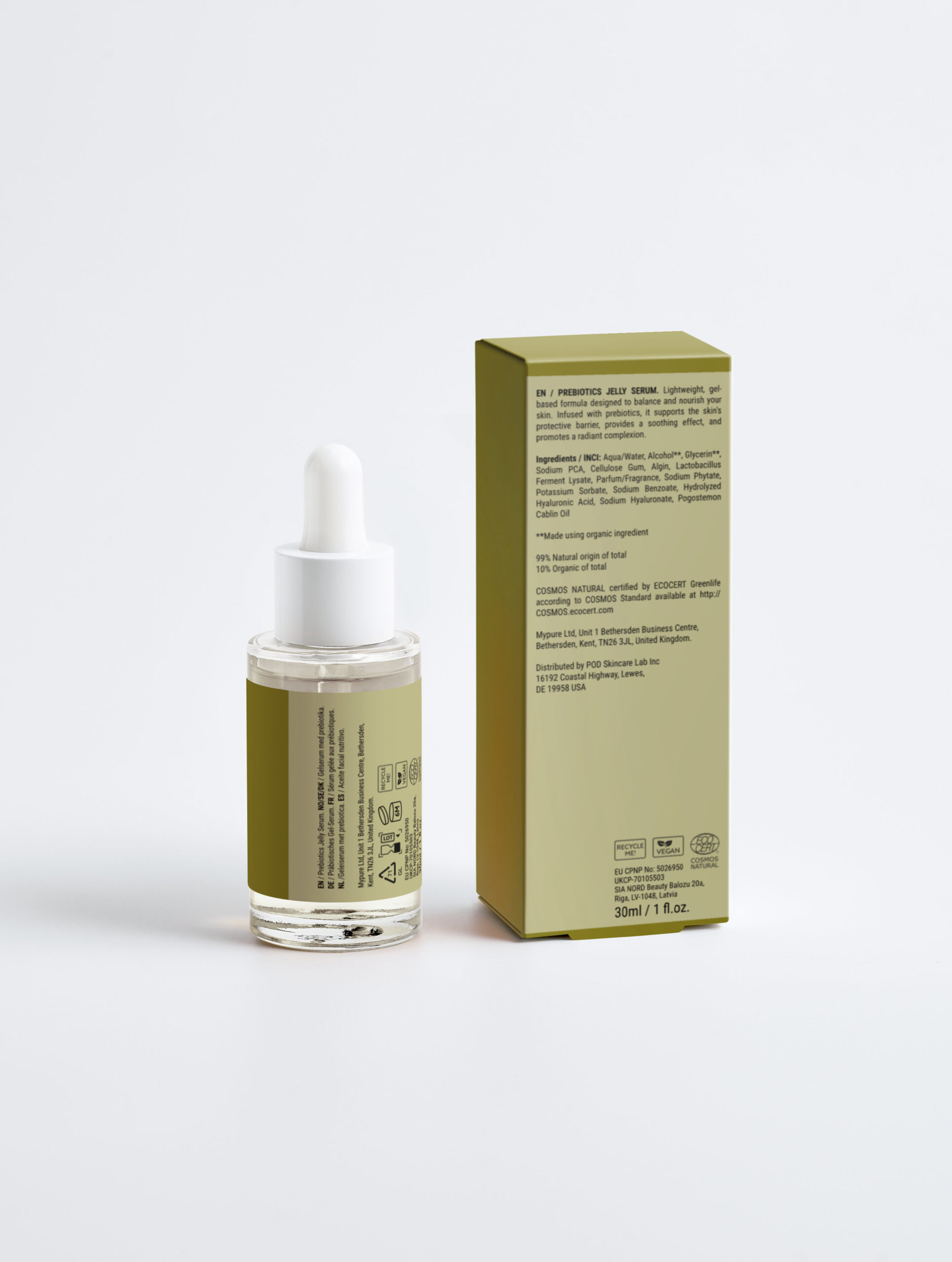 sérum gelée prébiotique bioactif