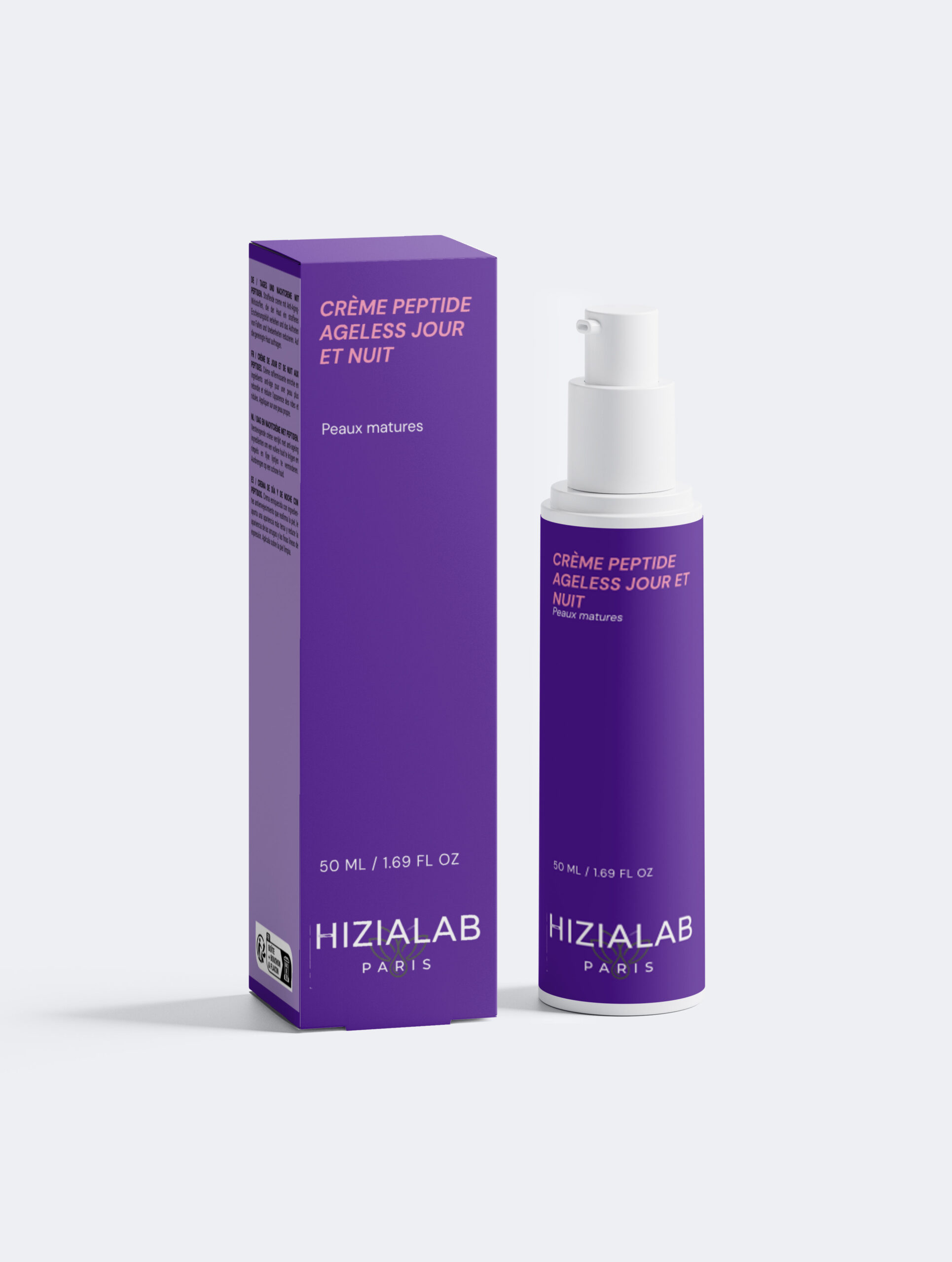 crème peptide ageless jour et nuit