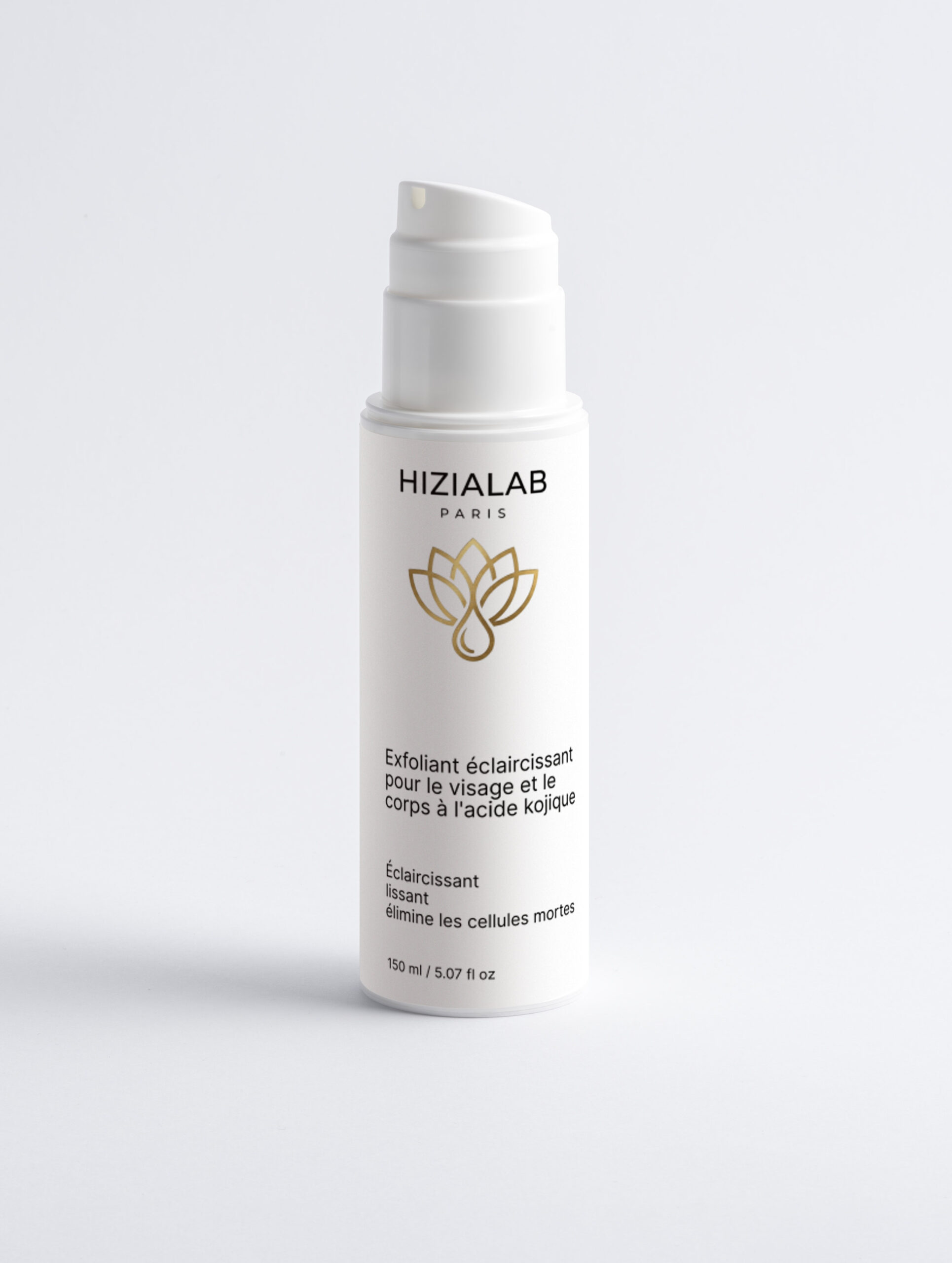 exfoliant éclaircissant pour le visage et le corps à l'acide kojique
