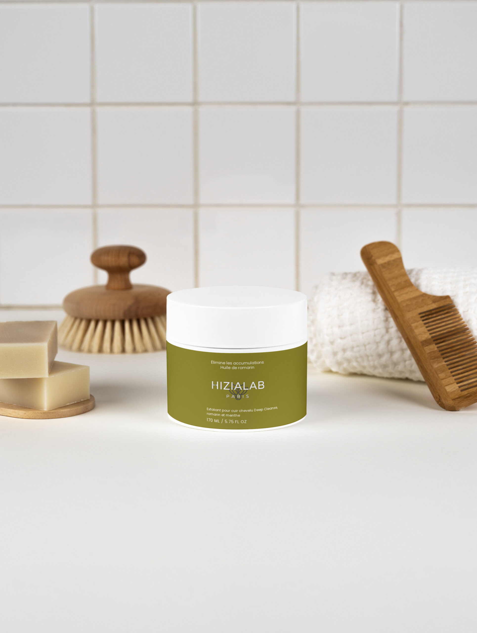 Exfoliant pour cuir chevelu Deep Cleanse, romarin et menthe – Image 3