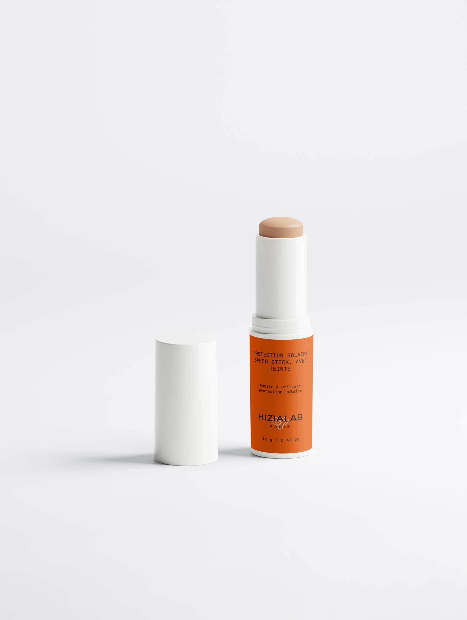 protection solaire spf50 stick, avec teinte