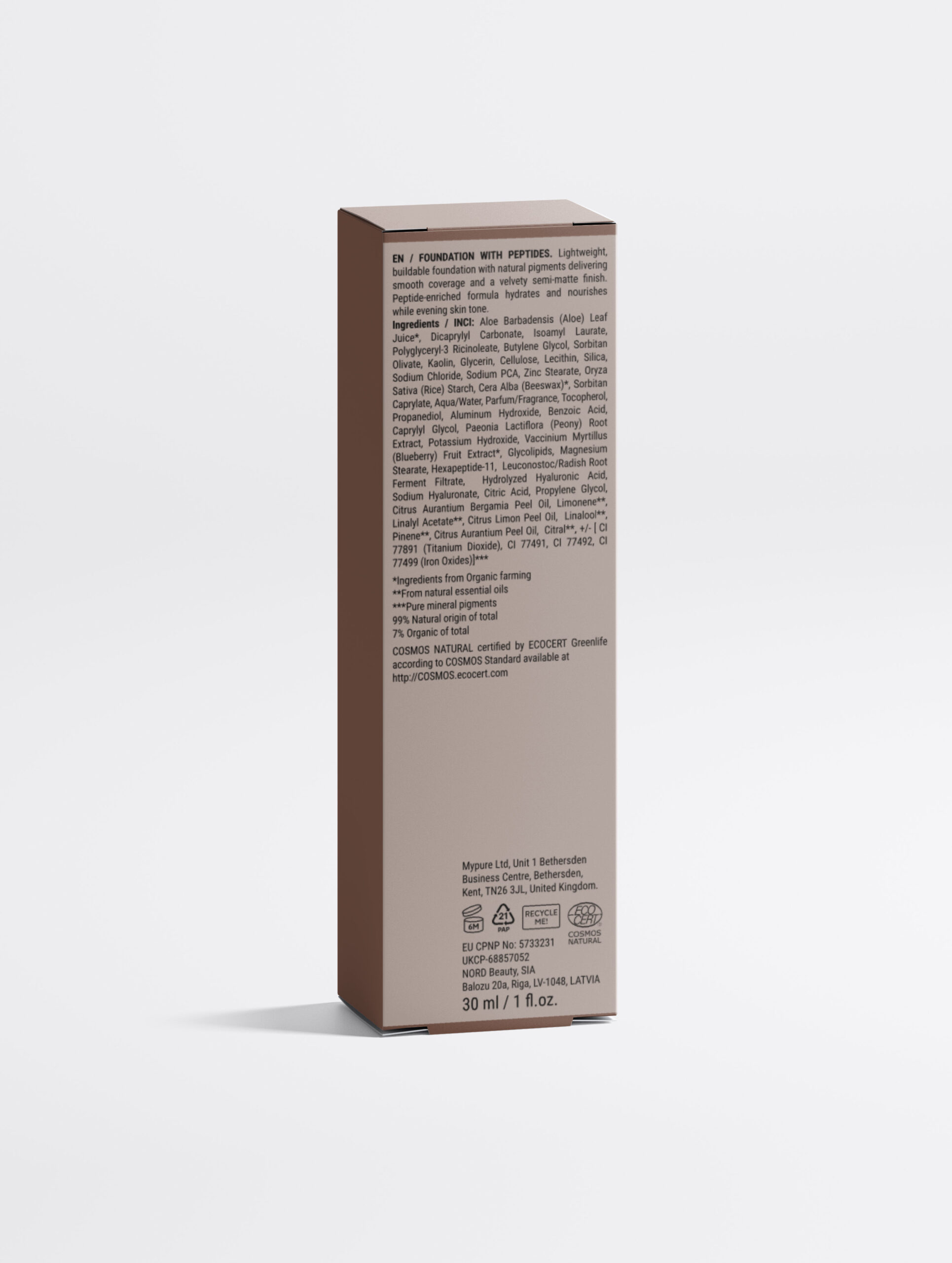 Fond de teint aux peptides, 30 Tan Neutral – Image 3