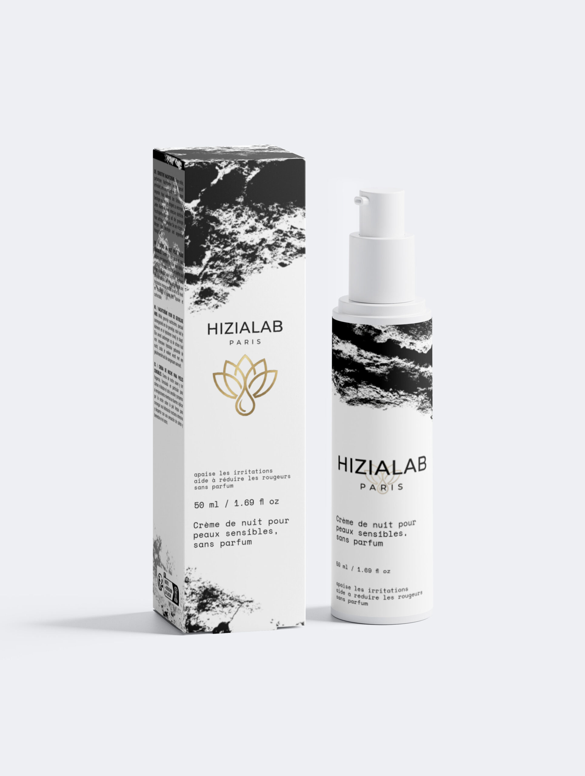 crème de nuit pour peaux sensibles, sans parfum